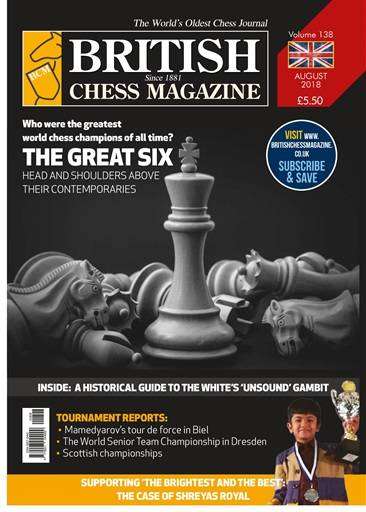 British Chess Magazine - August 2018