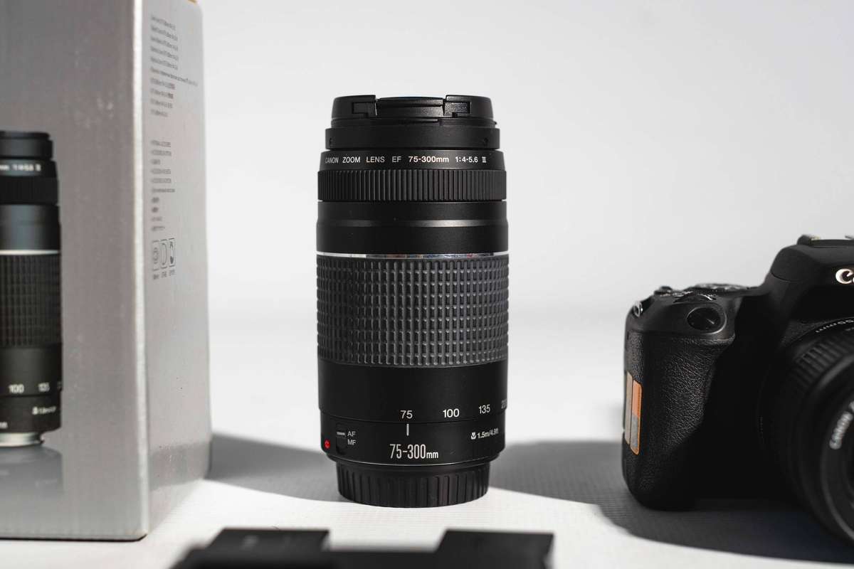 Canon 200D DSLR Camera with Extra Lenses and Batteries