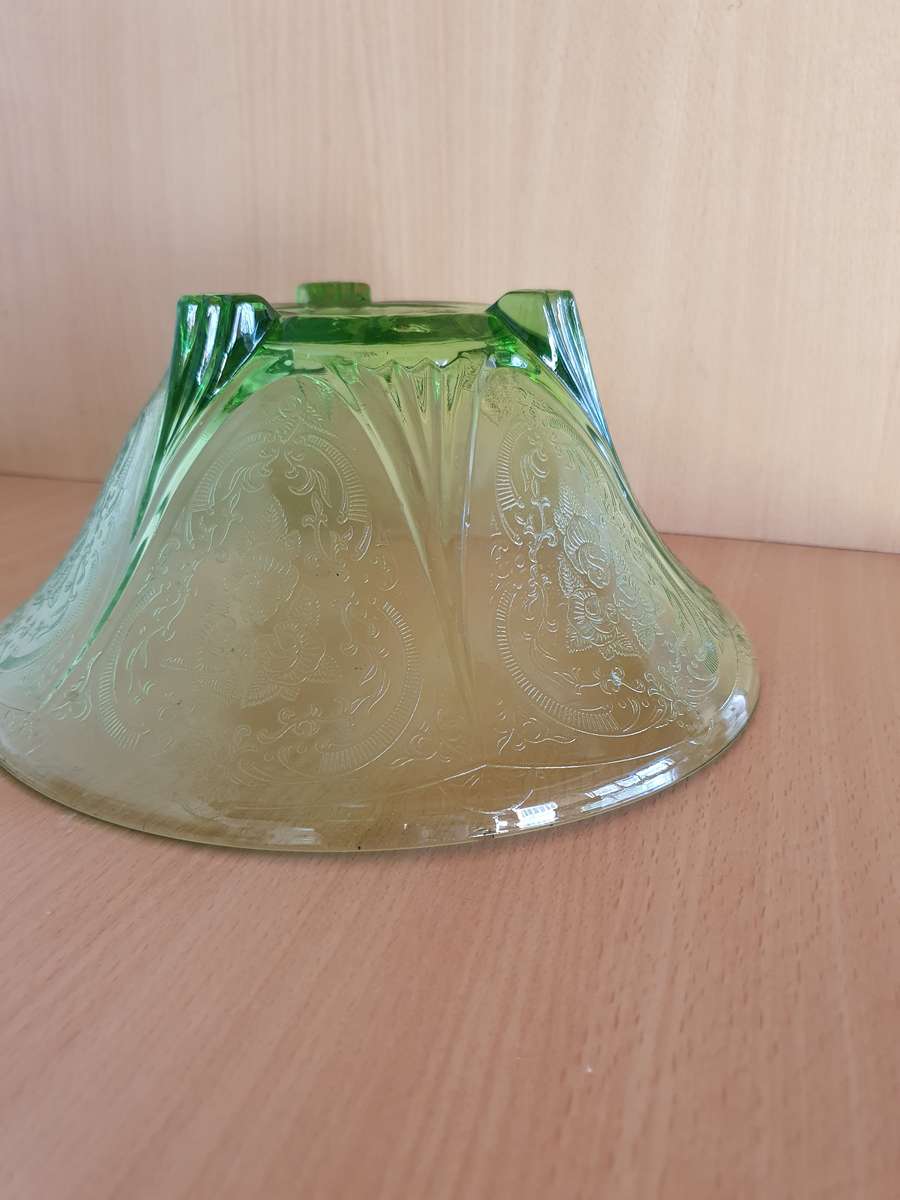 Vintage Green Glass Bowl