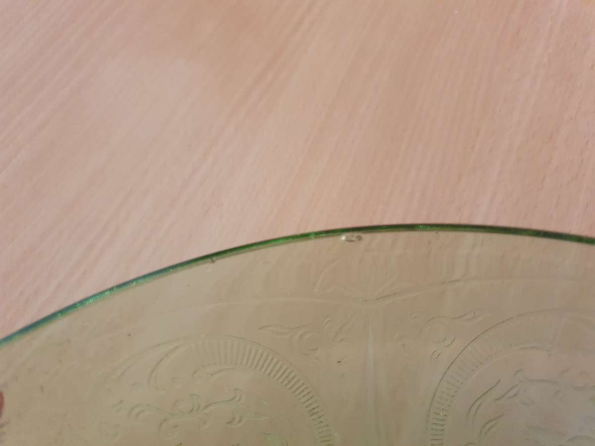 Vintage Green Glass Bowl