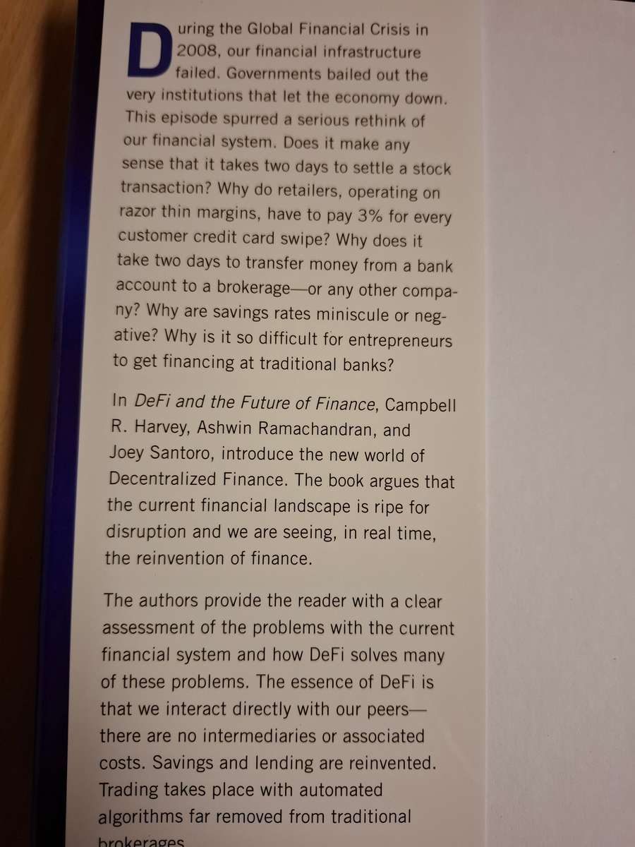 DeFi and The Future of Finance : Campbell R. Harvey, Ashwin Ramachandran, Joey Santoro (Hardcover)