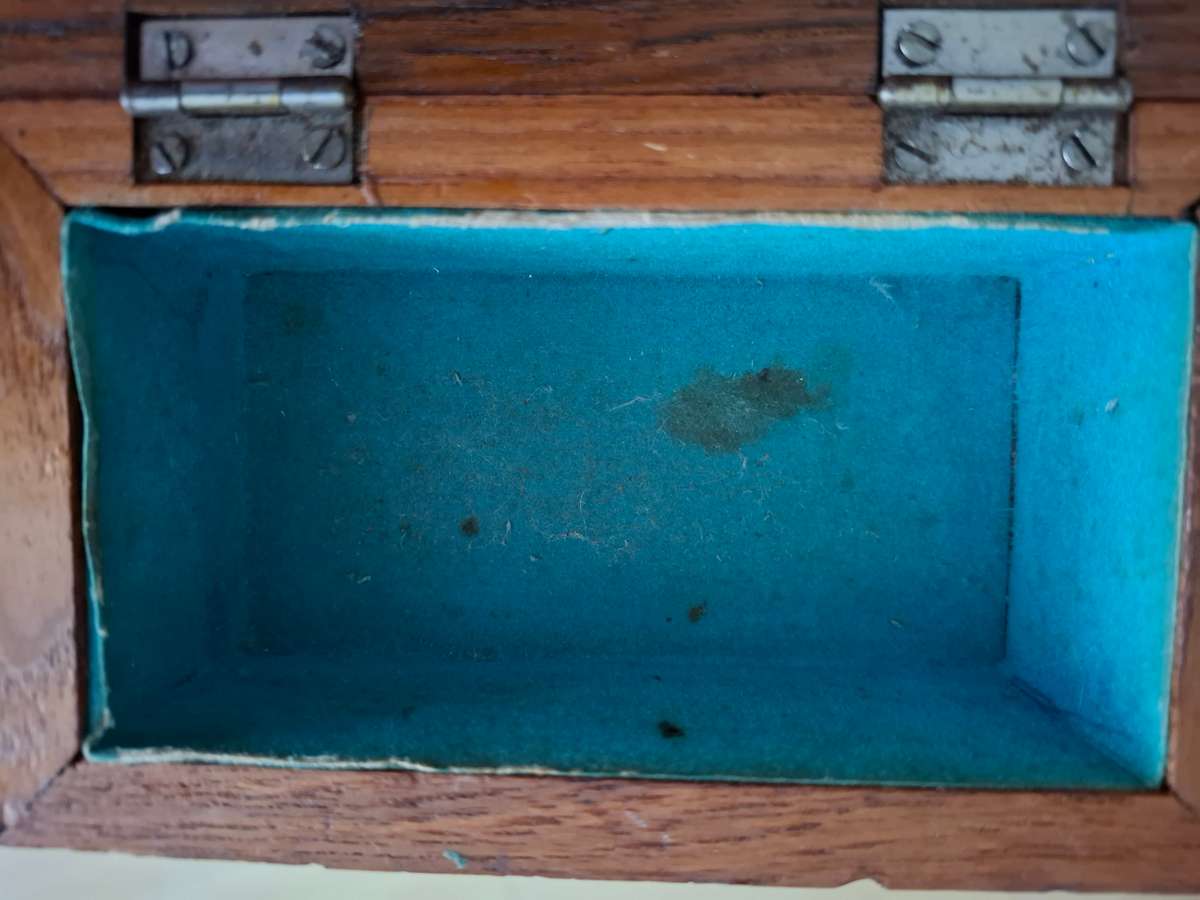 Carved Wooden Box (15cm x 9cm height 7cm)