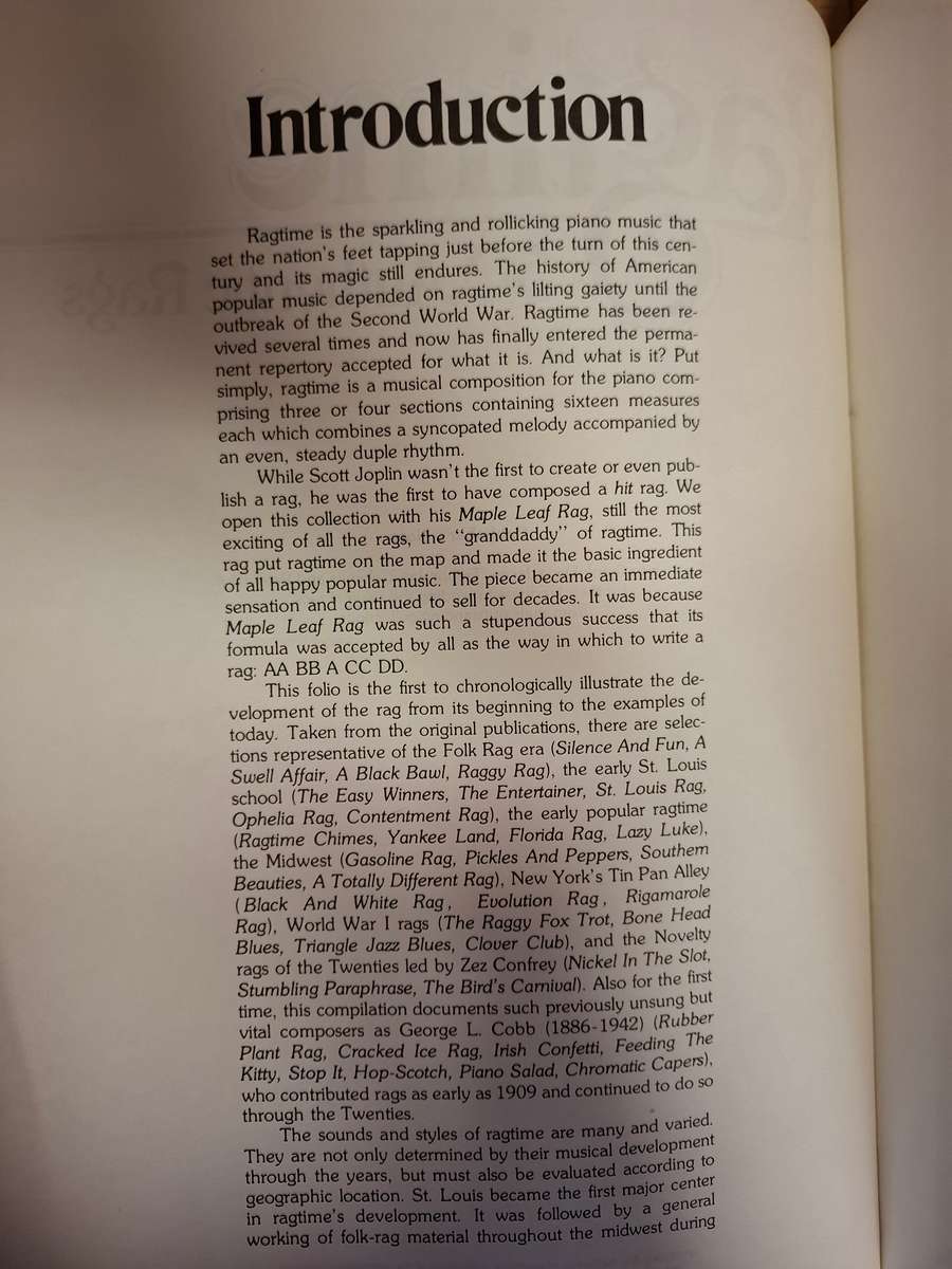 Ragtime Volume 2 - 50 Authentic Rags Compiled and Edited by David A. Jasen (Paperback)