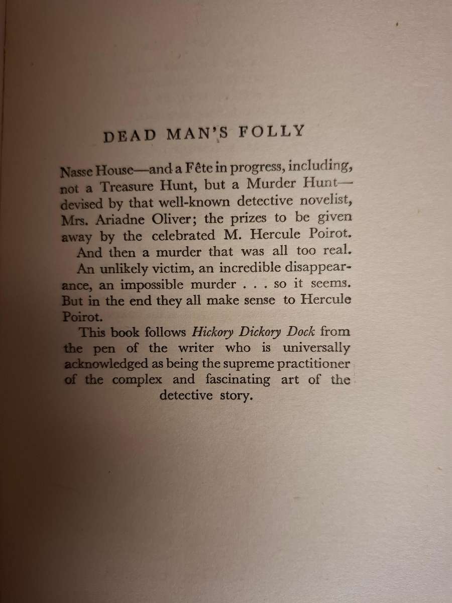 Dead Man`s Folly : Agatha Christie  (Hardcover)