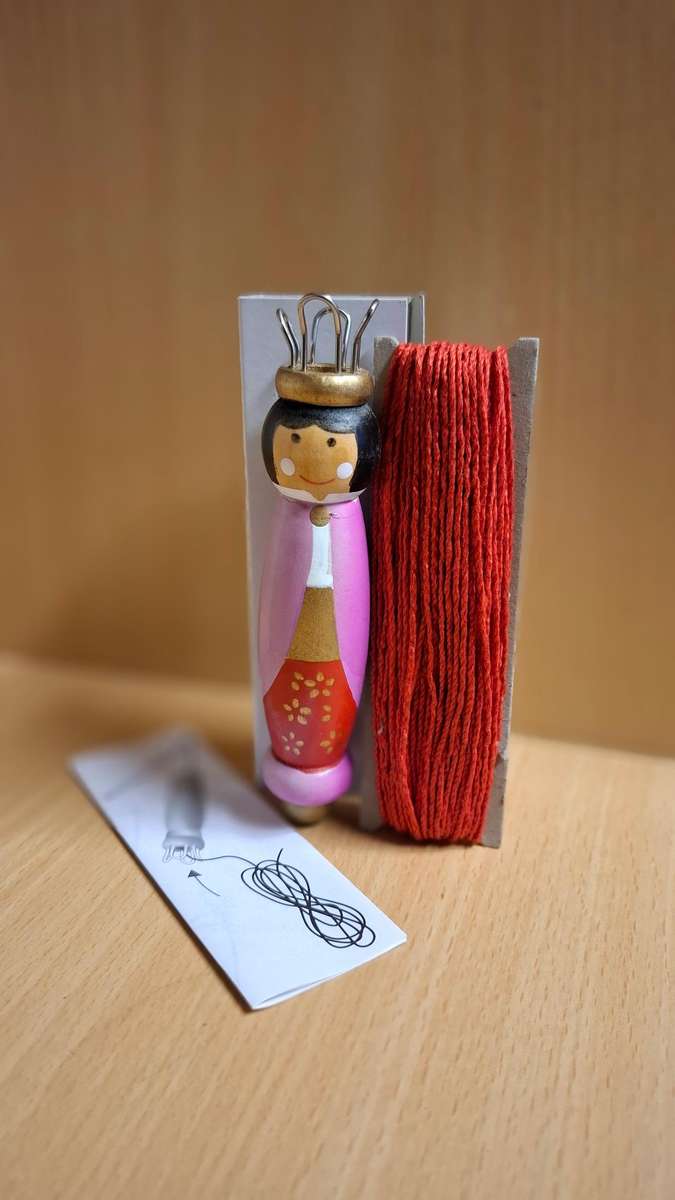 French Knitting Doll