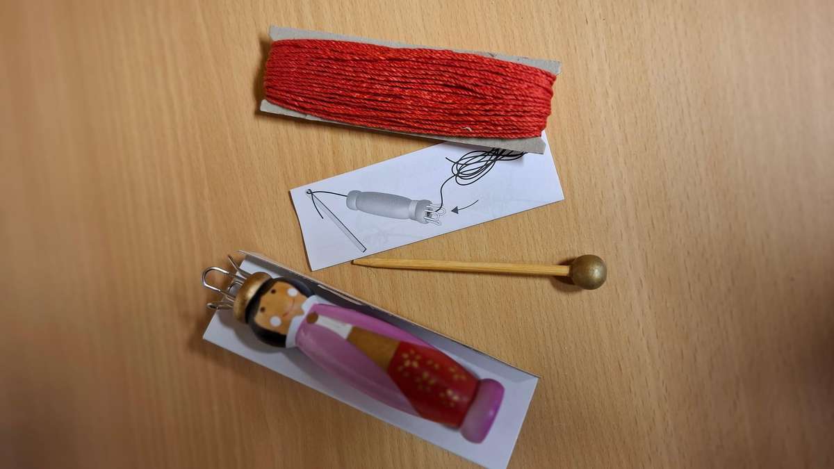 French Knitting Doll