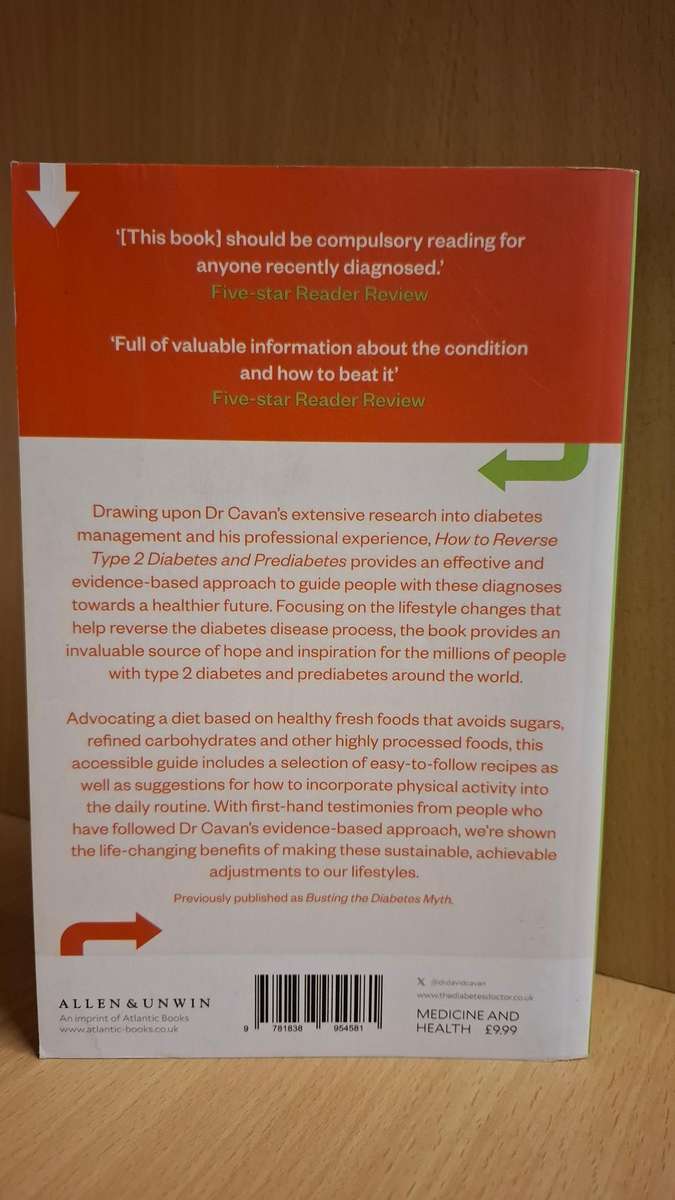 How to Reverse Type 2 Diabetes and Prediabetes : Dr David Cavan (Paperback)