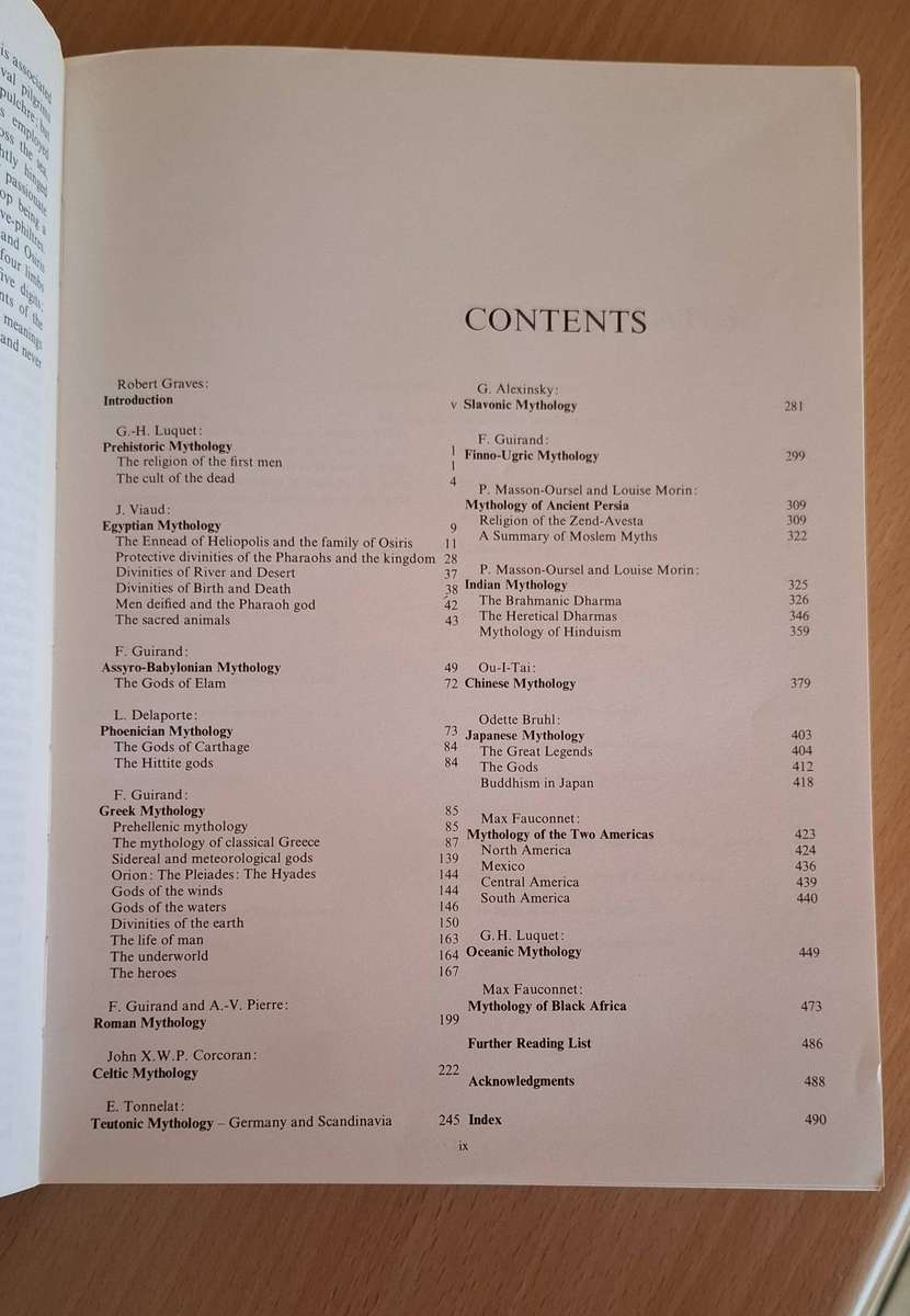 New Larousse Encyclopedia of Mythology Introduction by Robert Graves (Paperback)