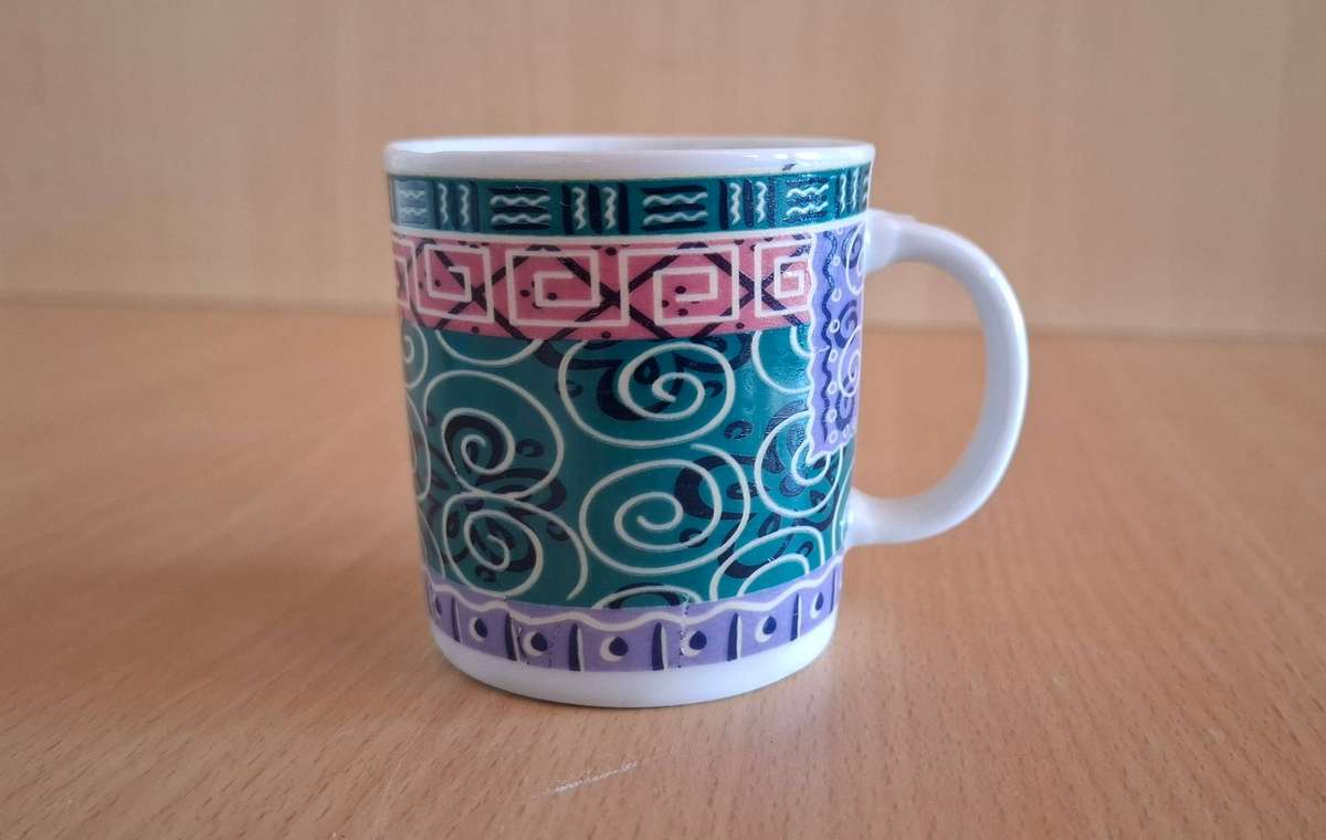 Set of 3 Espresso Cups - height 6cm width 6cm