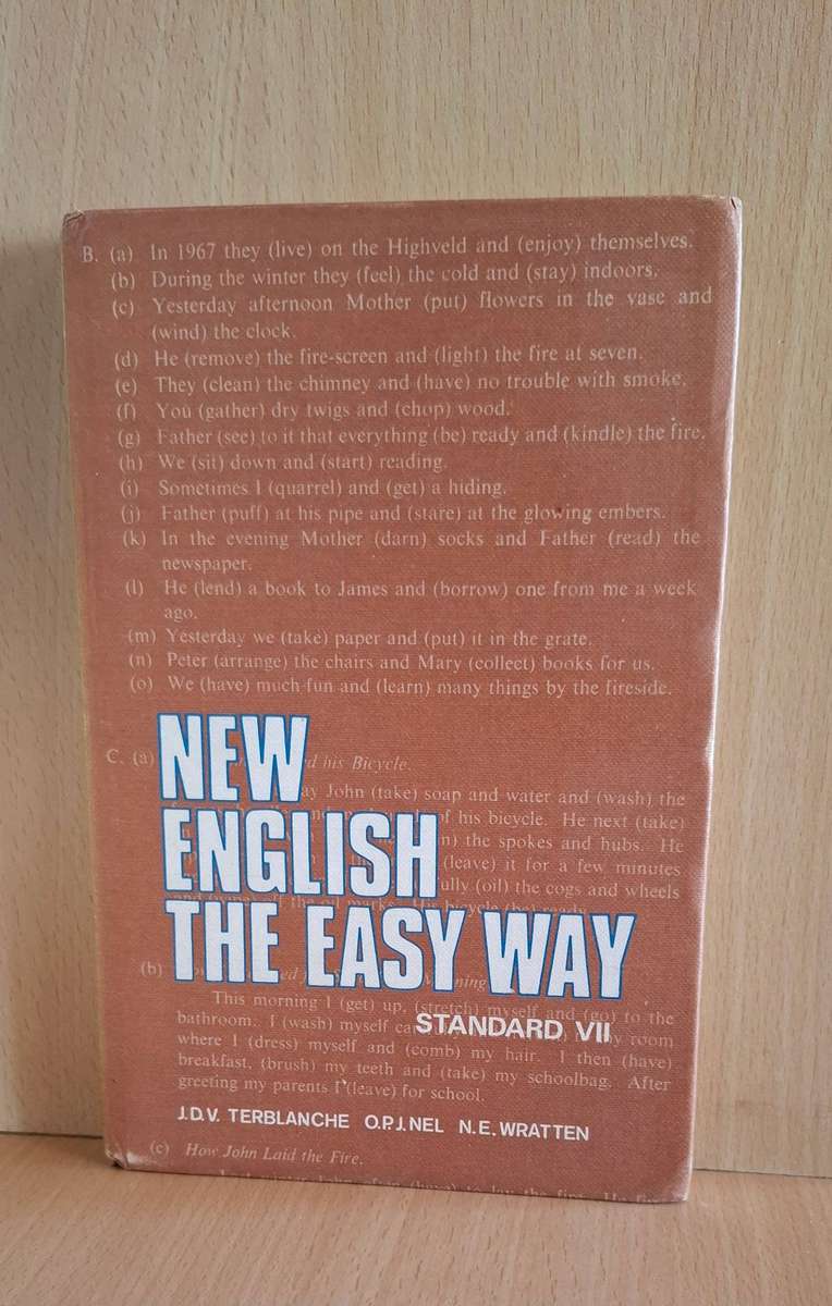 New English The Easy Way - Standard VII : J.D.V Terblanche (Hardcover)