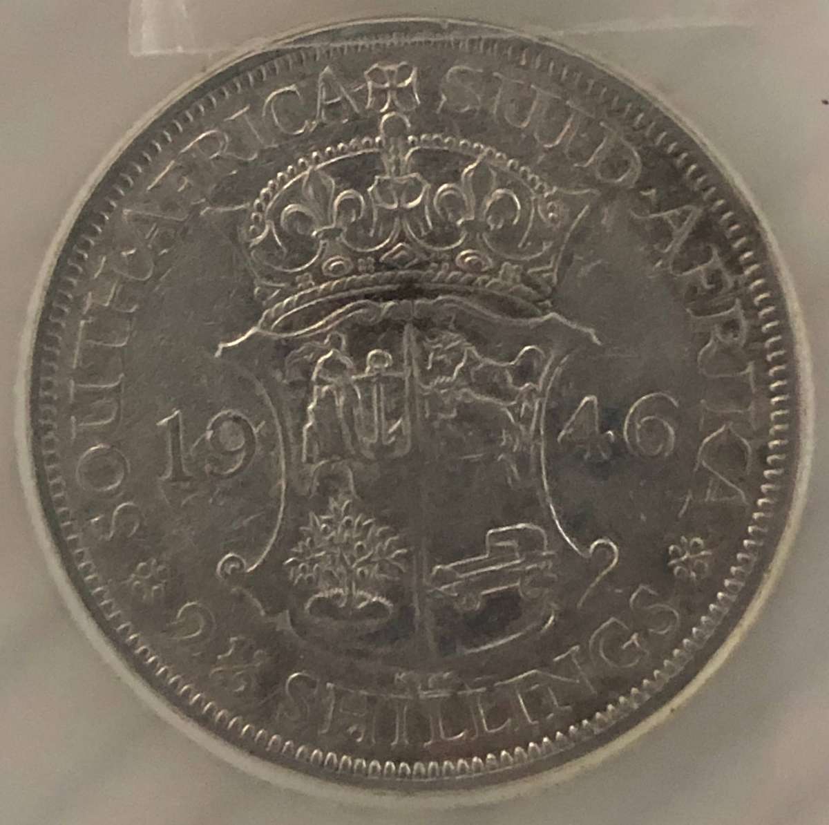 1946 Union of South Africa 2 1/2 Shilling