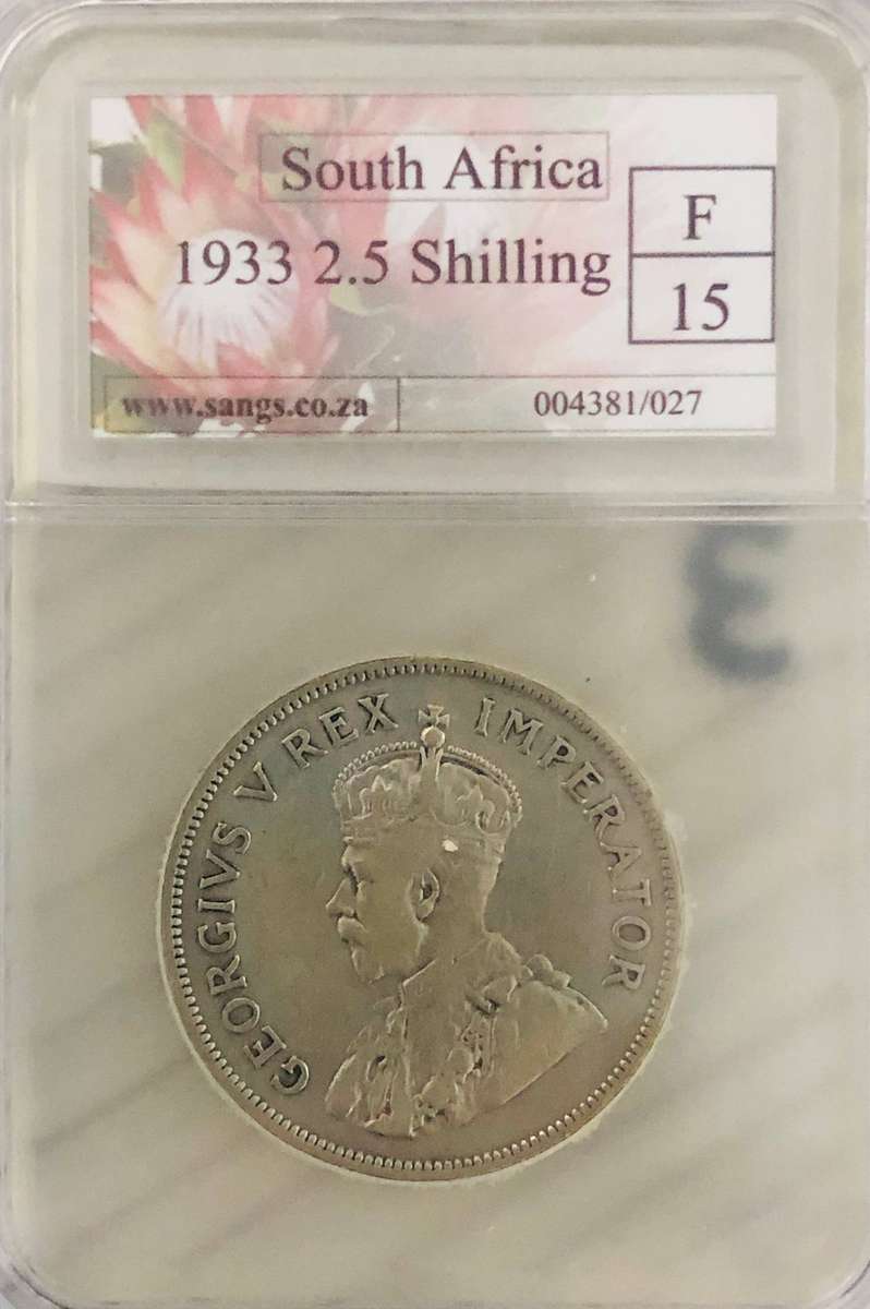 1933 Union of South Africa 2.5 Shilling