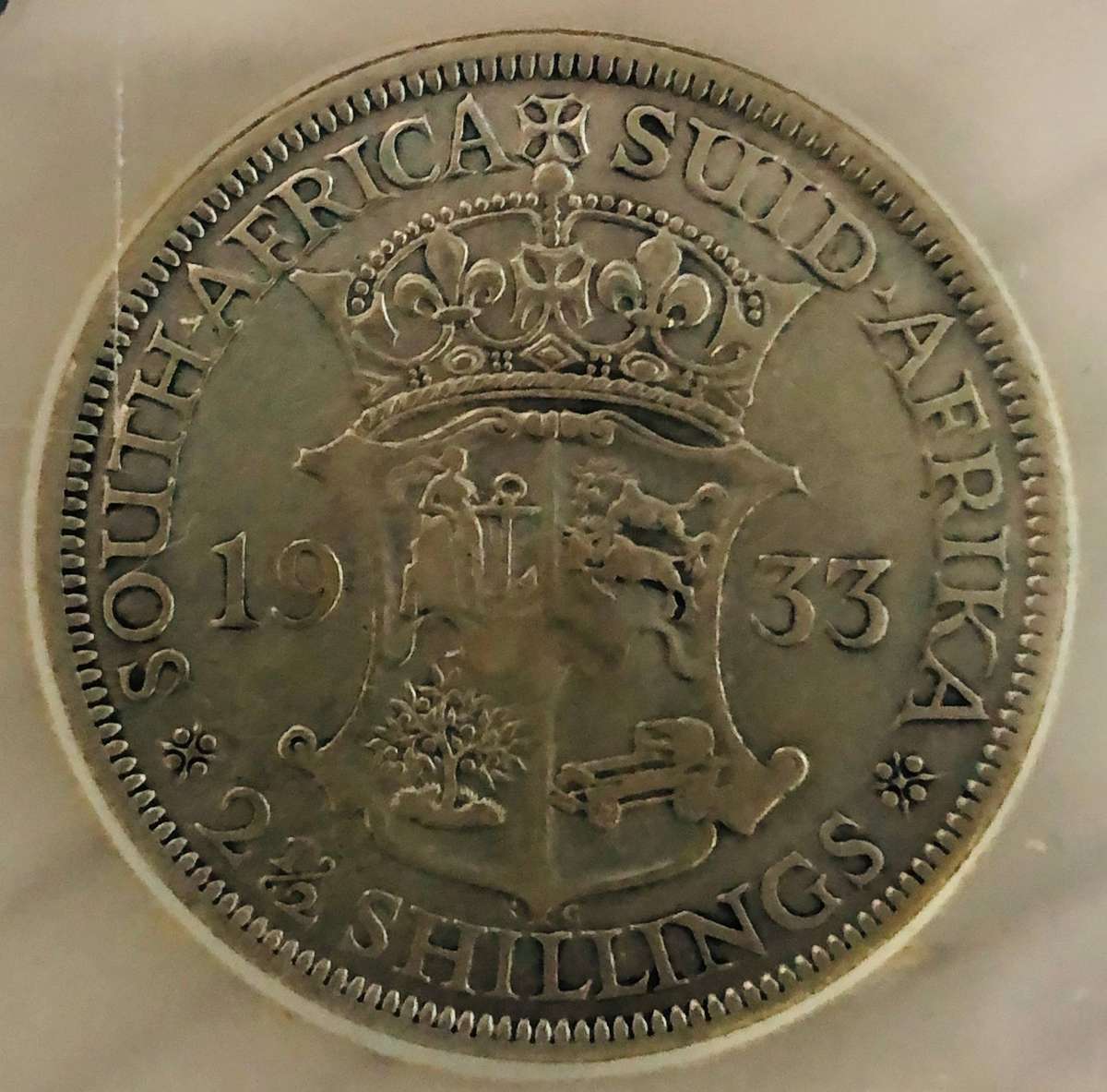 1933 Union of South Africa 2.5 Shilling