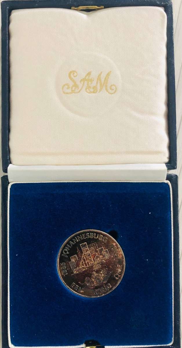 1986 Johannesburg R1 Silver Commemorative Proof Coin