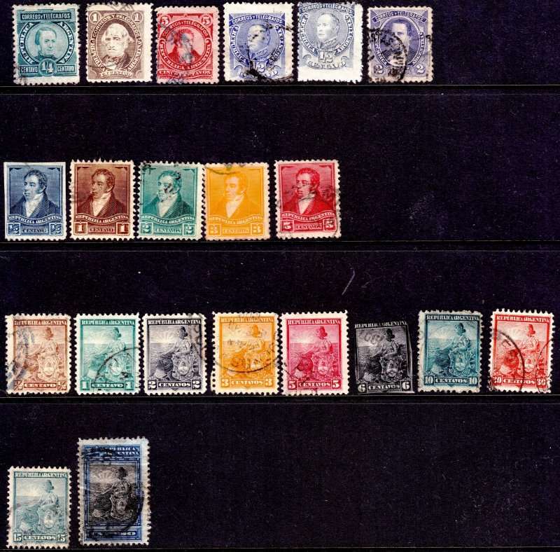 Argentina, Used selection,1888/1903