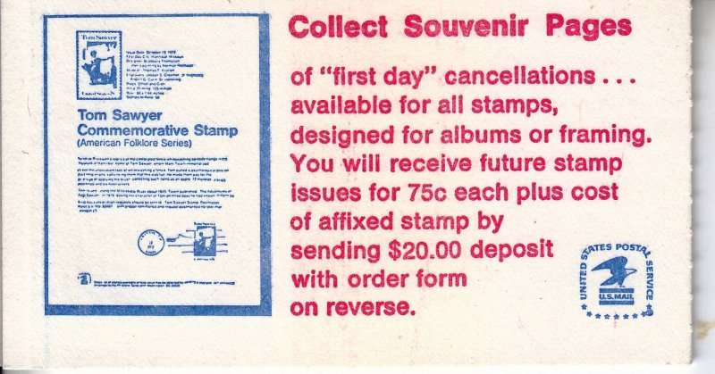 United States, MNH, Scott BK130,8 stamps booklet