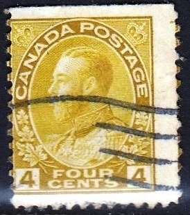 Canada, Scott #110,VFU,1922,KGV