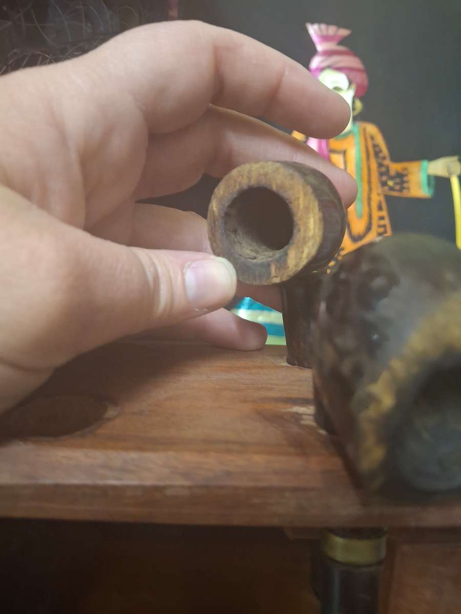 Wooden pipes on stand