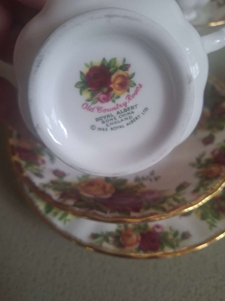 Ten stunning royal ablert tea cup trios