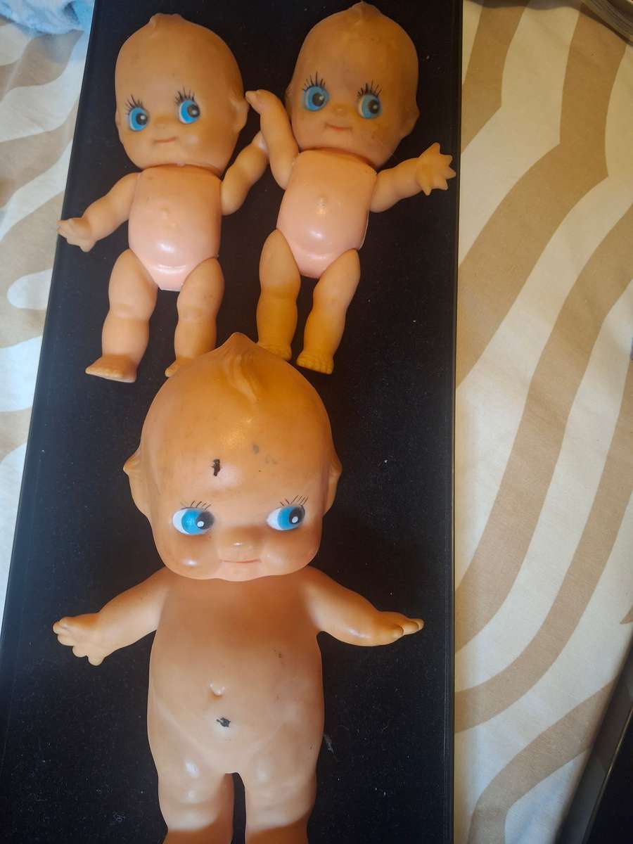 Three vintage kewpie doll