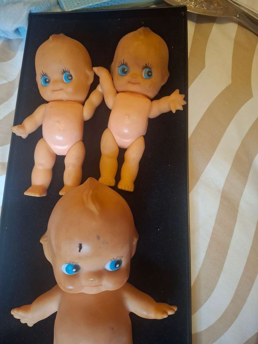 Three vintage kewpie doll