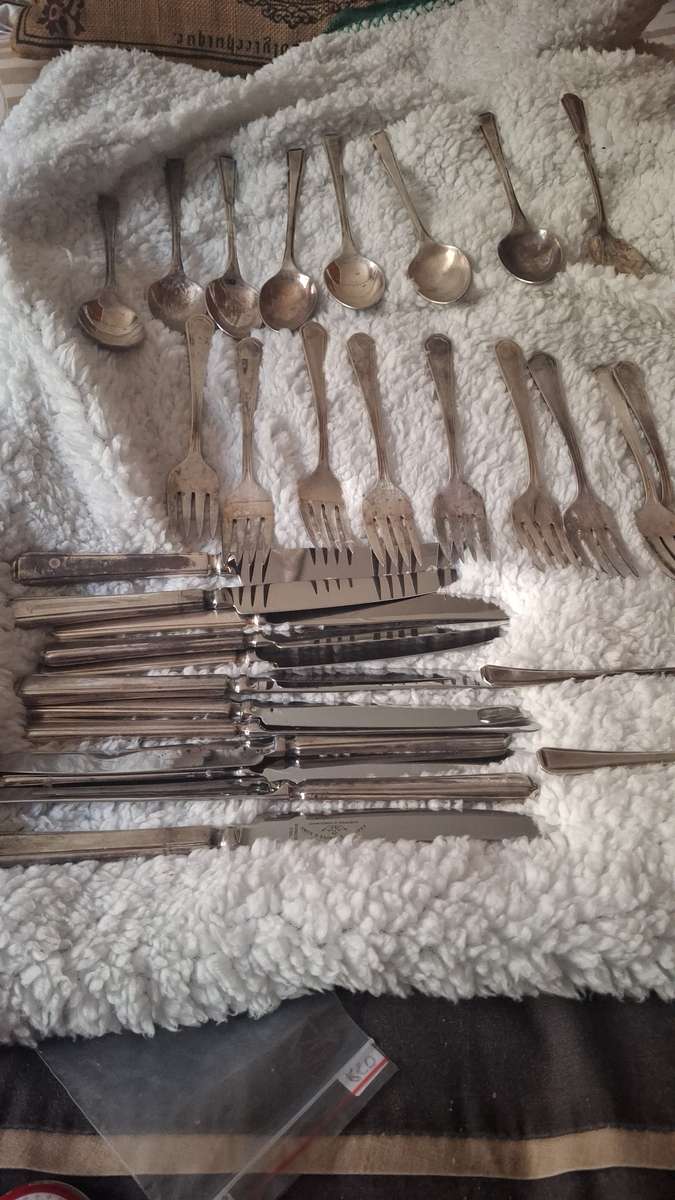 A huge lot of vintage epns cultery