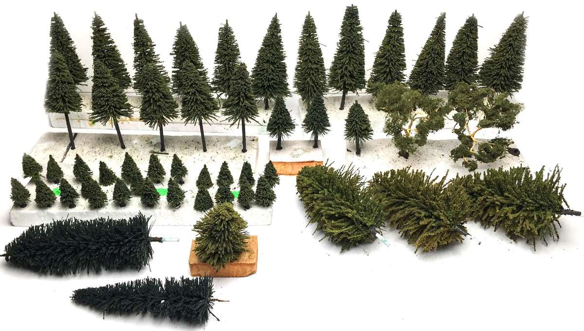 Trees for Model Railway Layout (HO) 52x