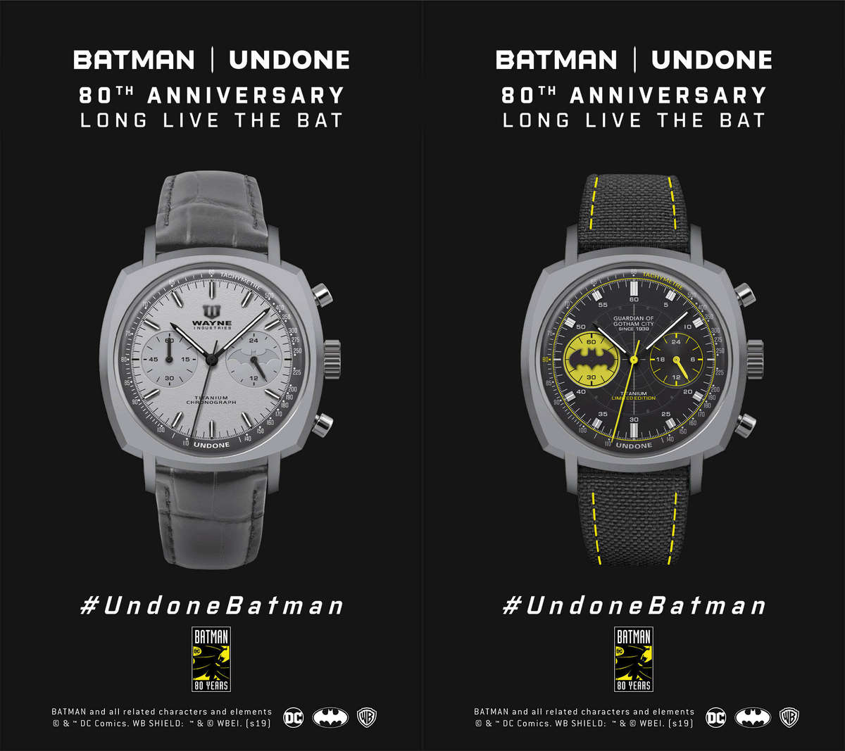 "THE CAPED CRUSADER" AND "THE DARK KNIGHT" WATCH COLLECTION