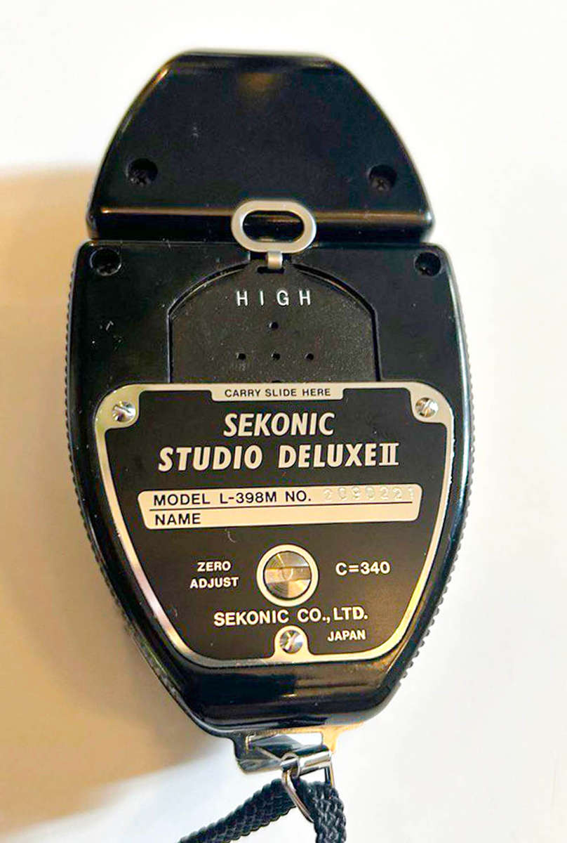 Sekonic Studio Deluxe ll / L-398M Exposure Meter with full set of Direct Reading Slides