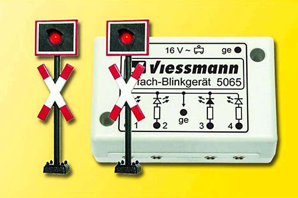 Viessmann 5060 Level Crossing Warning Lights (HO) 2x