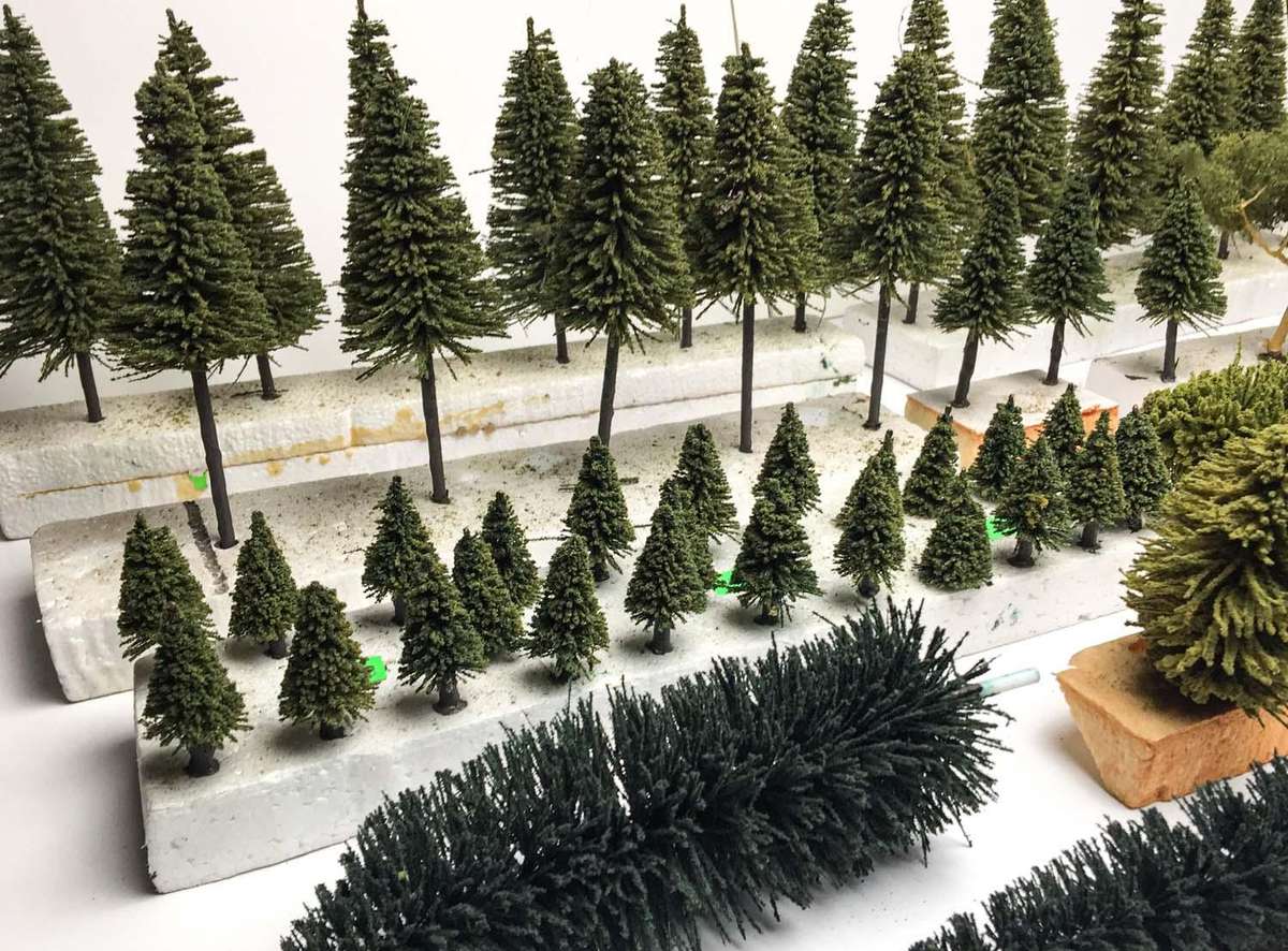 Trees for Model Railway Layout (HO) 52x