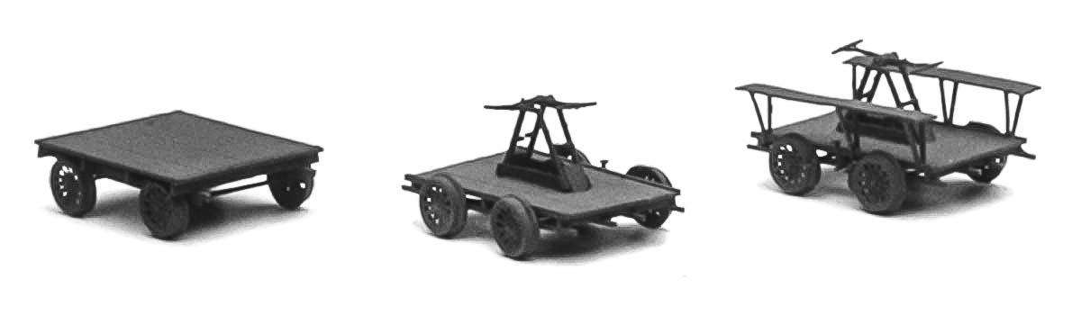 6 HAND CARS & 6 PUSH CARS (HO)