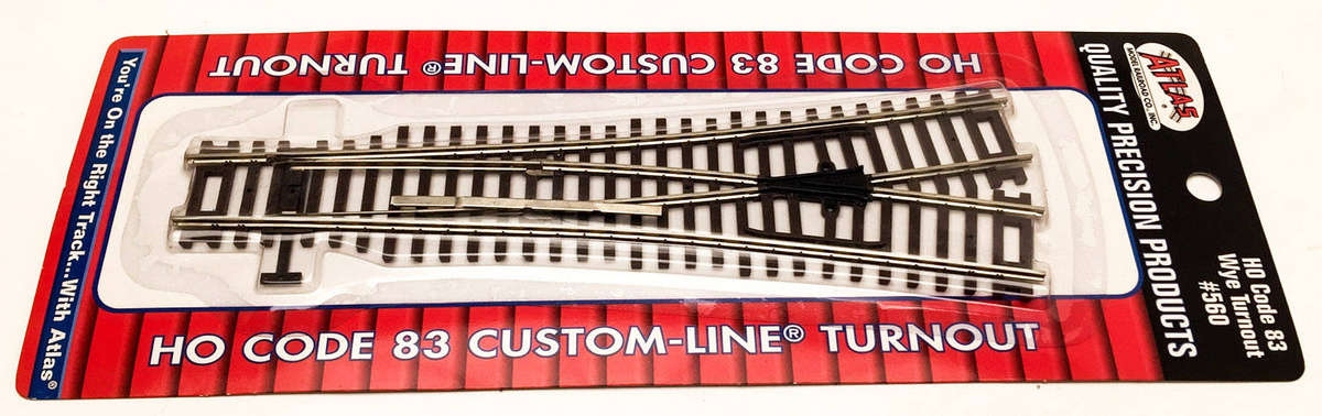 ATLAS: HO CODE-83 WYE CUSTOM TURNOUT #560