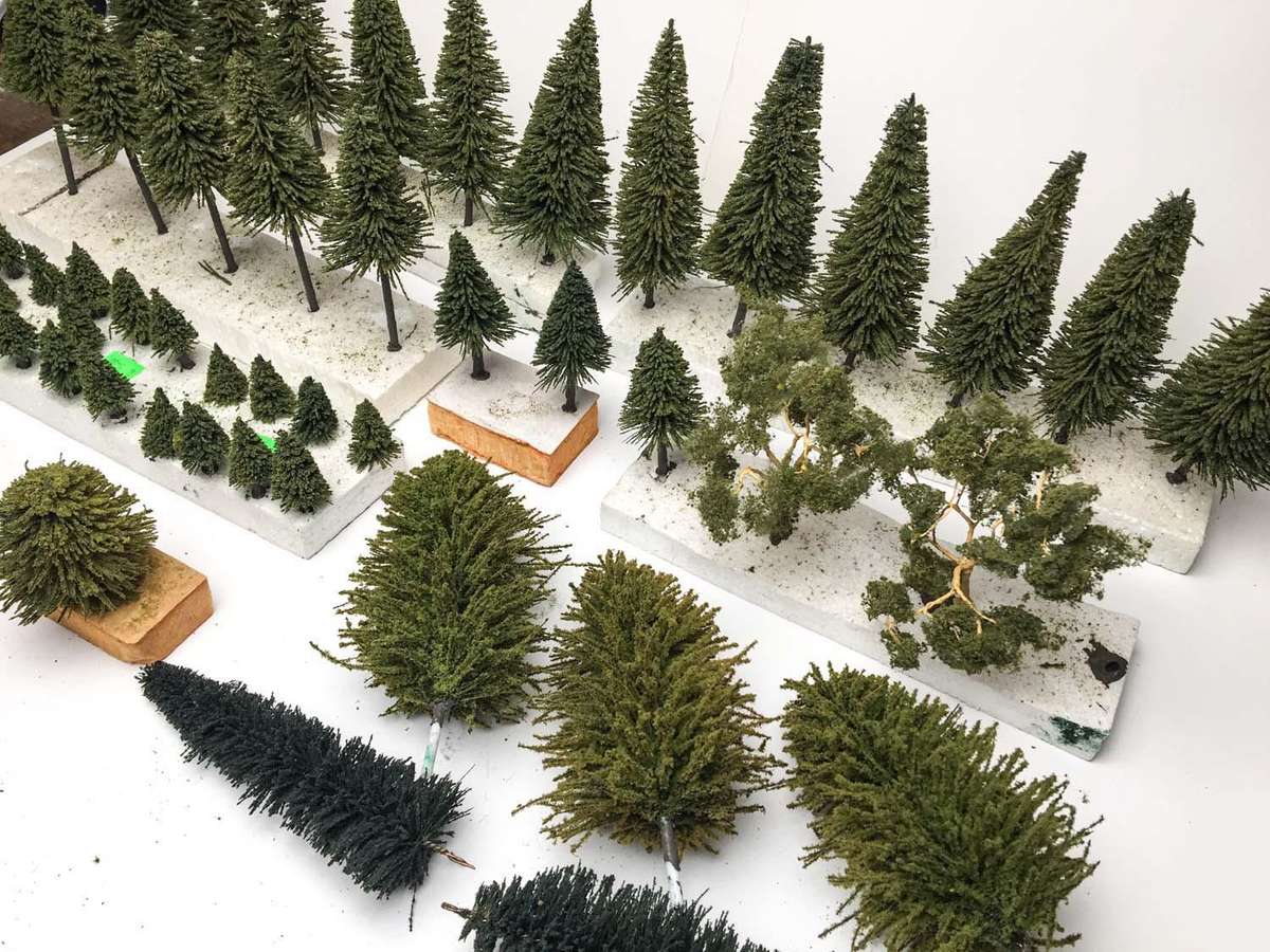 Trees for Model Railway Layout (HO) 52x