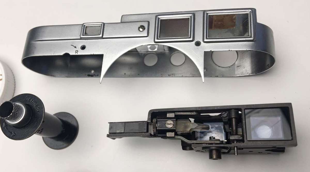 Leica M3 in pieces