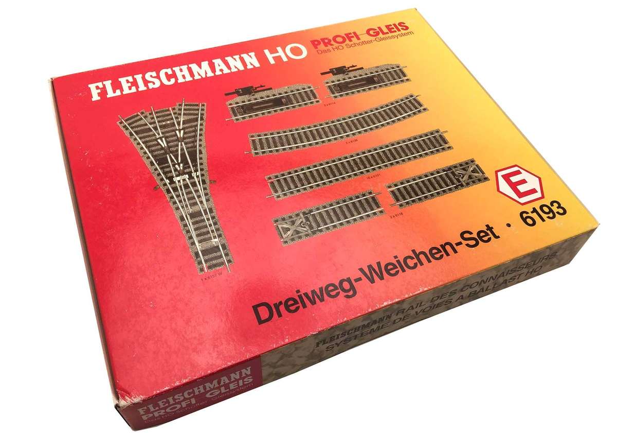 Fleischmann 6193 HO Three-Way Point Track Pack