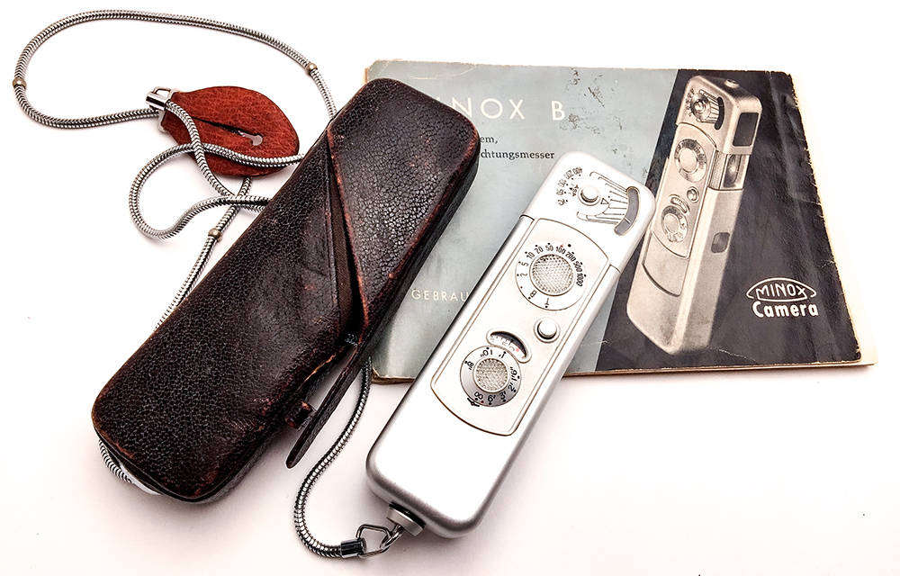 Minox B with Original Leather Case and Measuring Chain