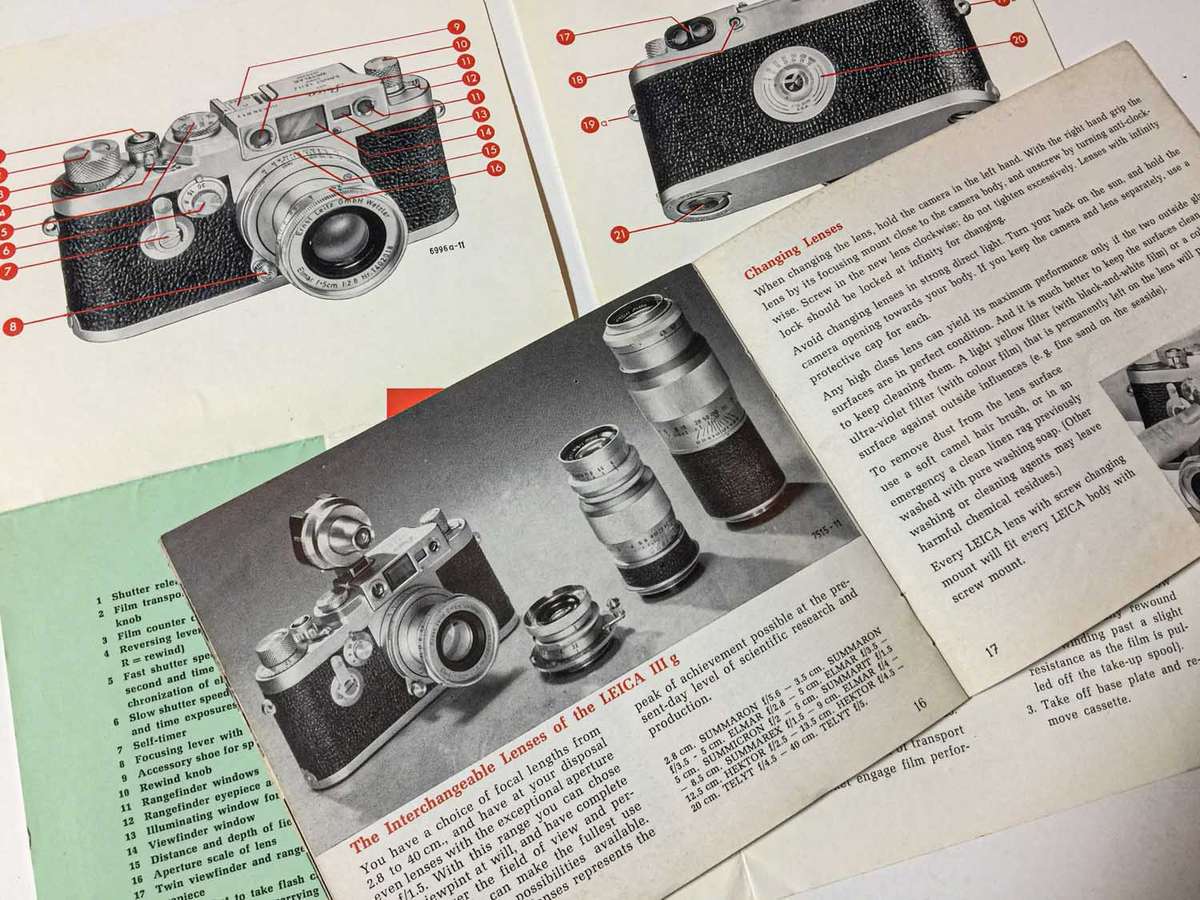 Leica lllg Instruction Booklet