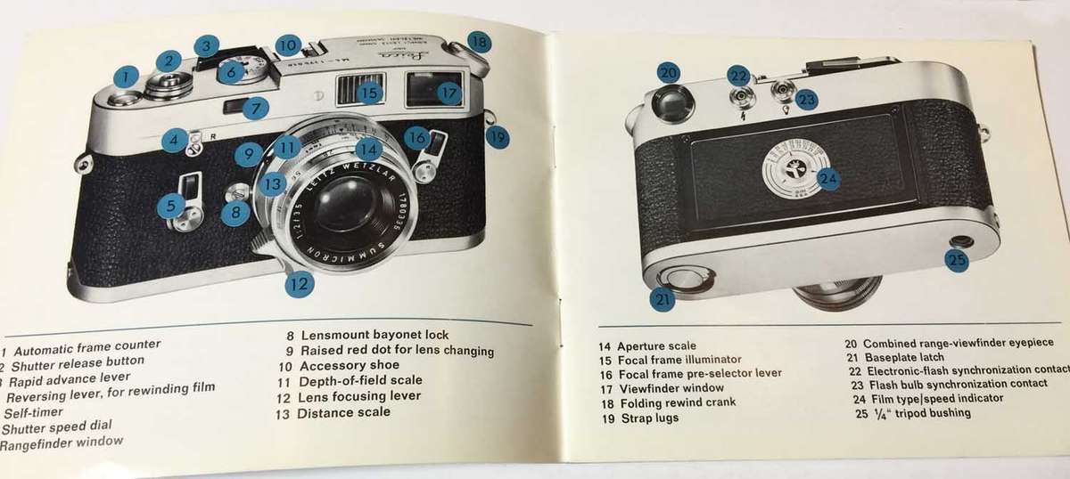 Leica M4 Instruction Booklet