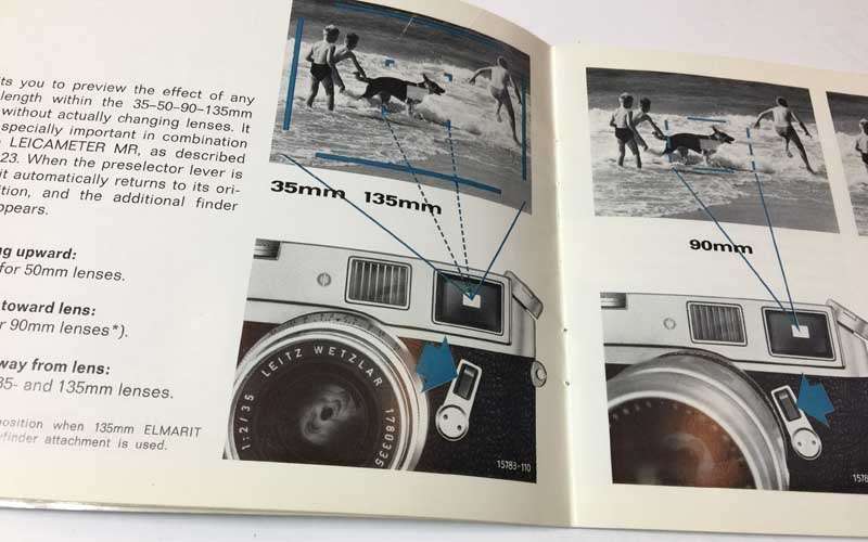 Leica M4 Instruction Booklet