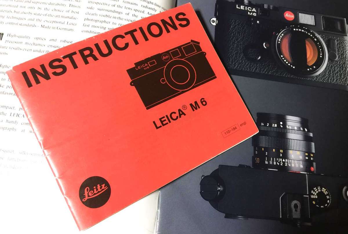 Leica M6 Instruction Booklet