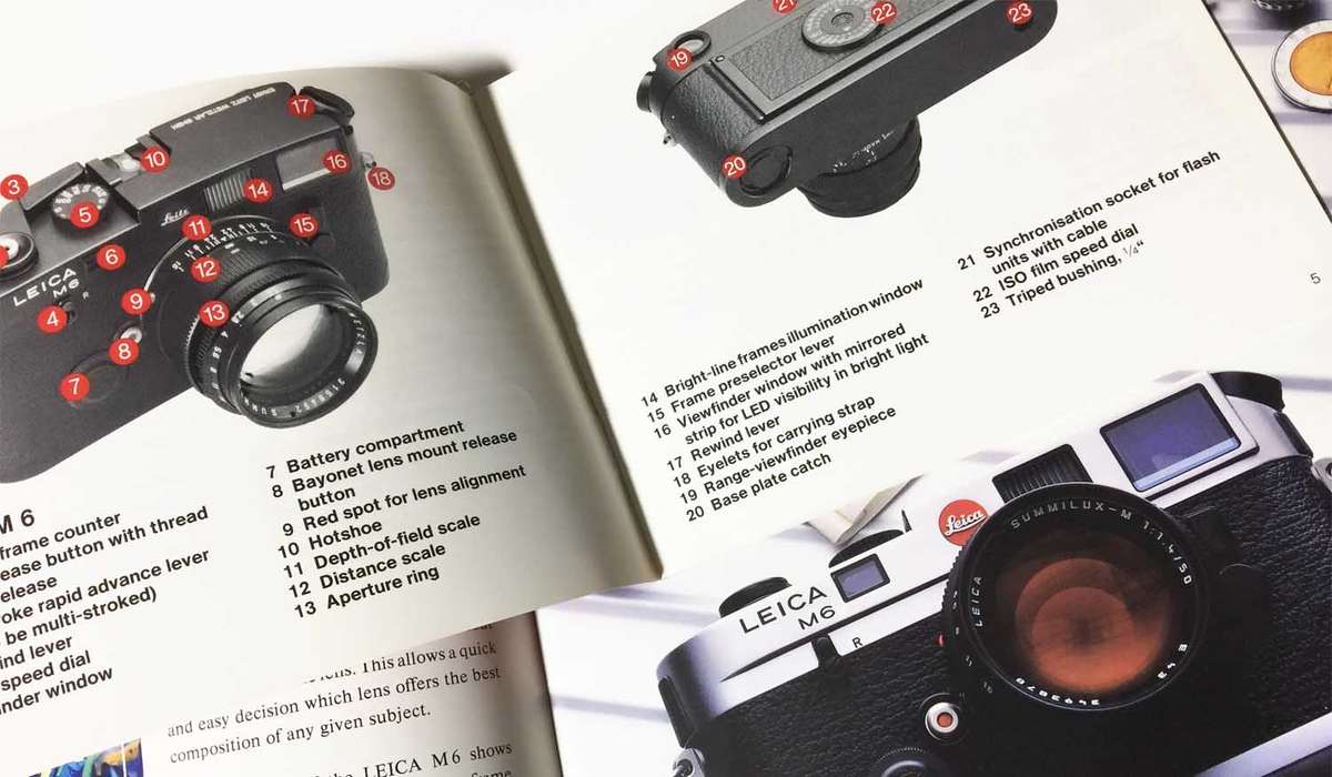 Leica M6 Instruction Booklet