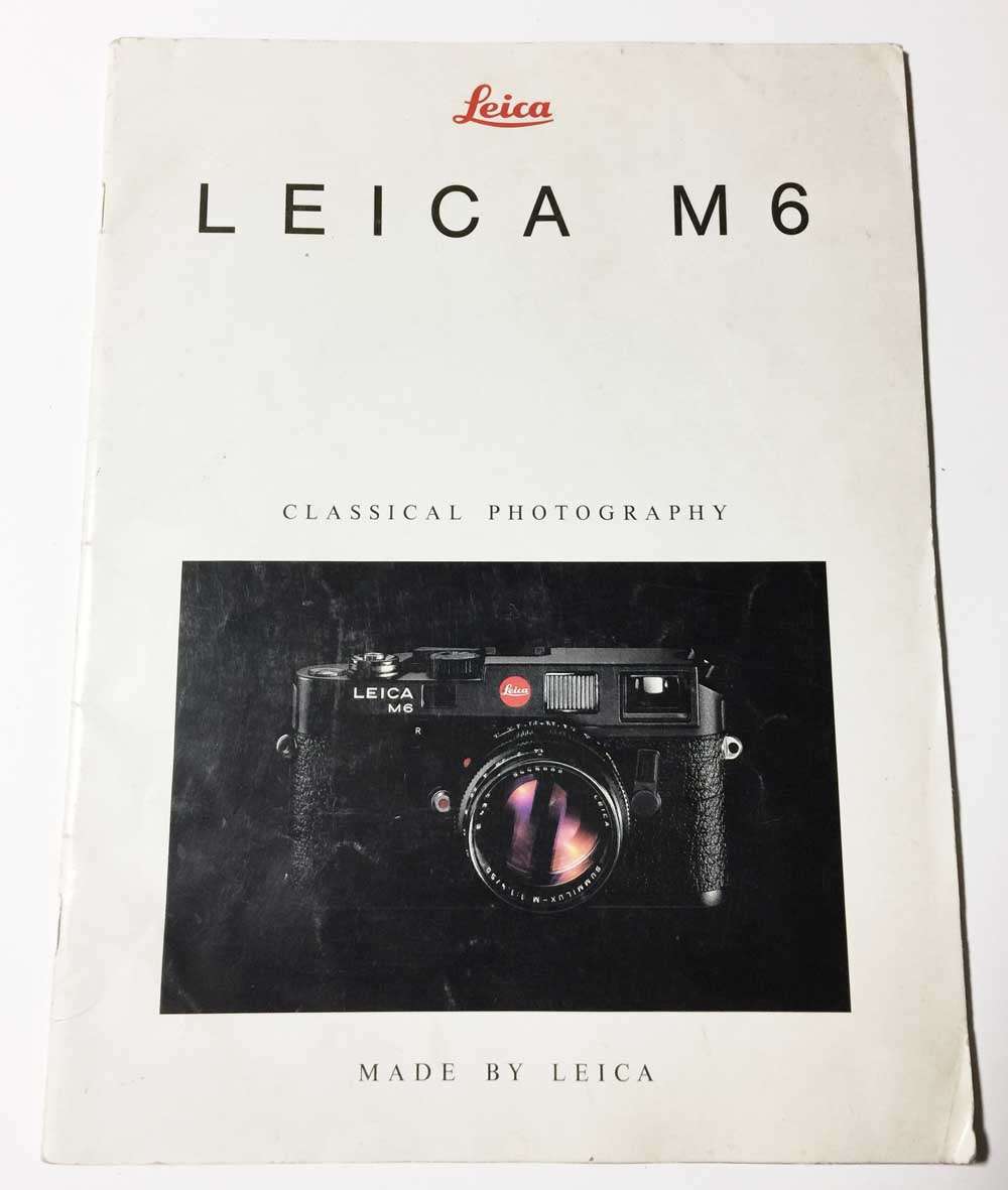 Leica M6 Instruction Booklet
