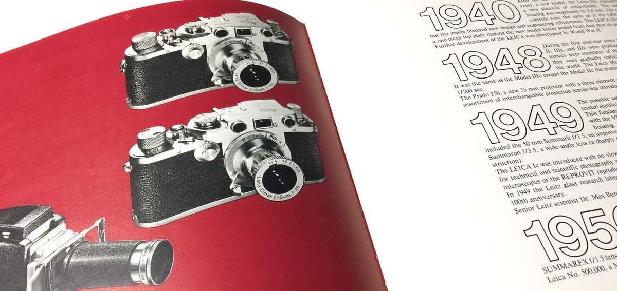 Leica 50 Year Anniversary Booklet
