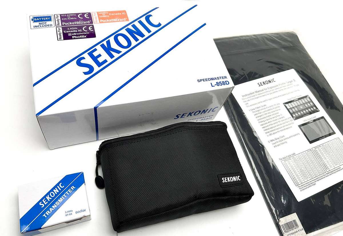 SEKONIC L-858D with Godox Transmitter and Sekonic Profile Target