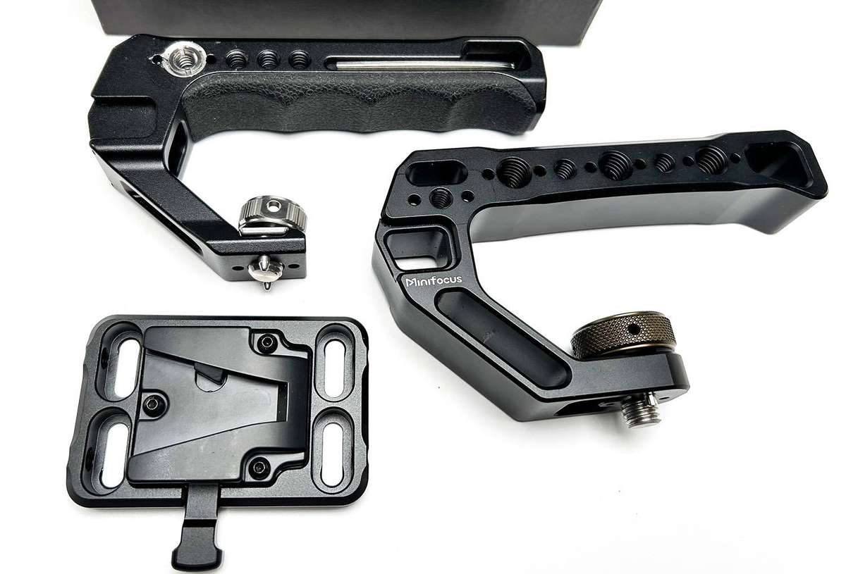 Camera Cage Handles and V-Lock Battery Mount