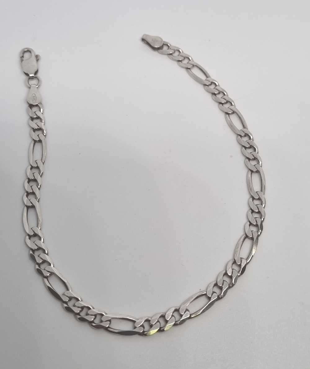 925 Silver Figaro Bracelet
