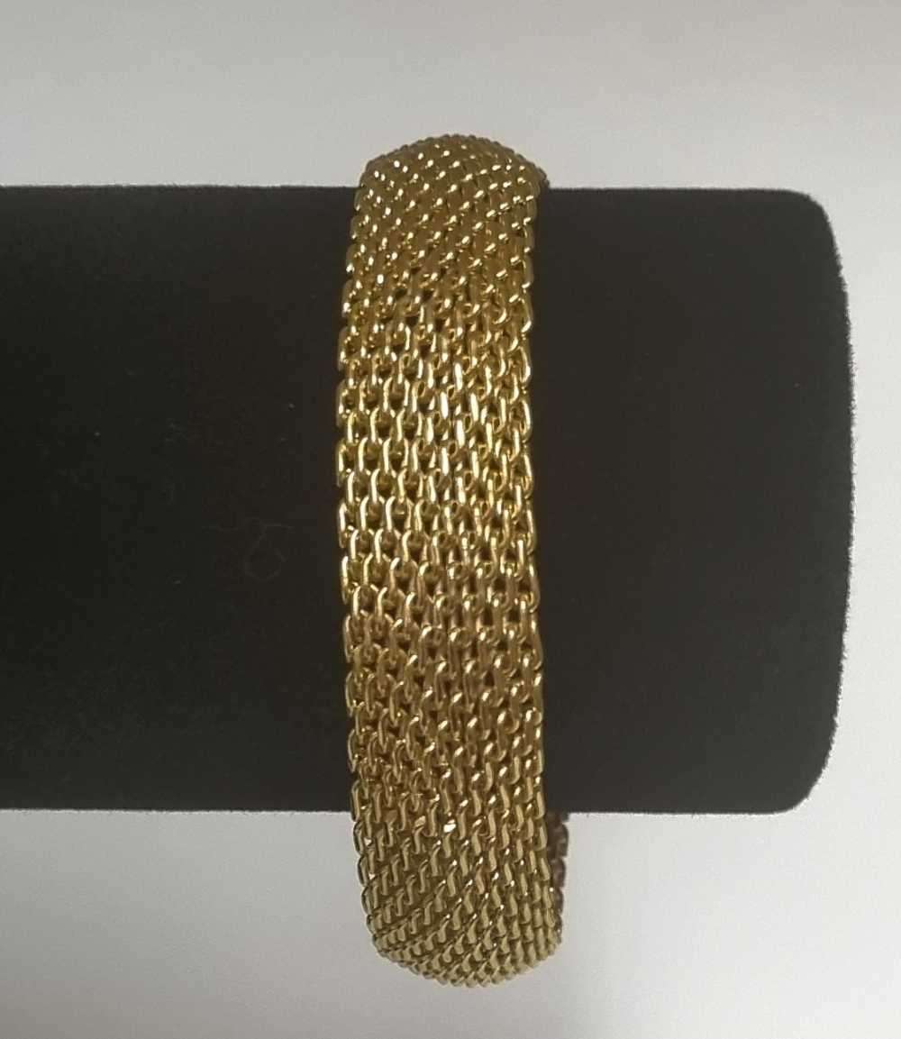 24ct Yellow Gold Mesh Bangle