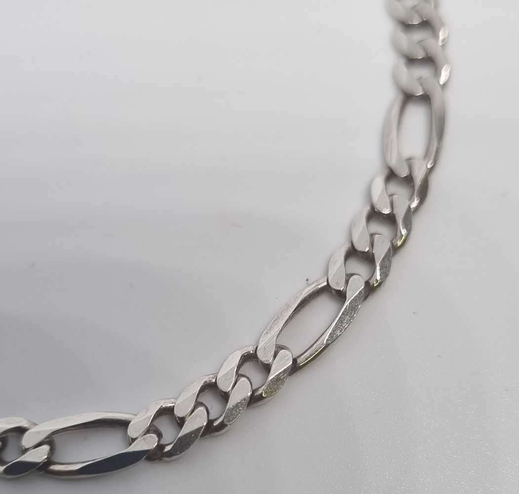 925 Silver Figaro Bracelet