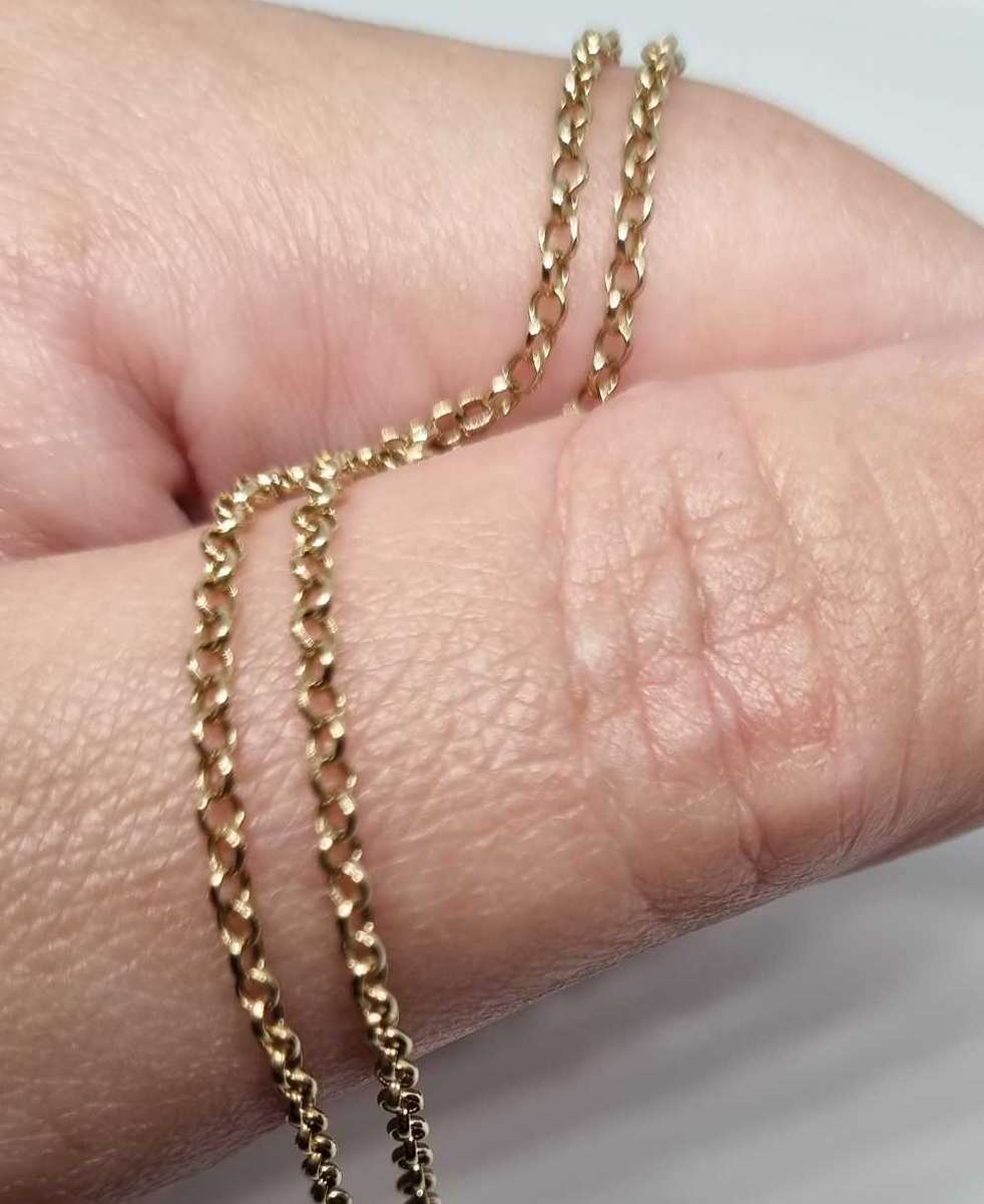 9ct Yellow Gold Rolo Chain